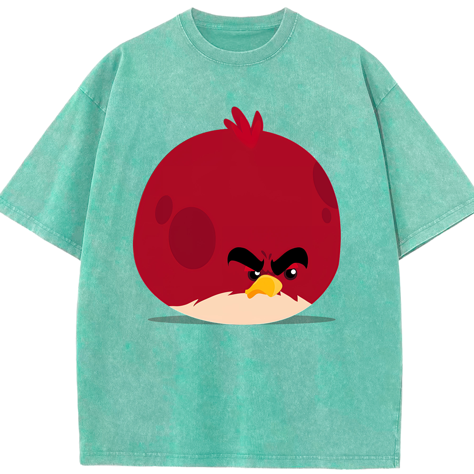 （画像用） Angry Birds アングリーバード 綿100% ヴィンテージ風 半袖Tシャツ（フロントプリント）